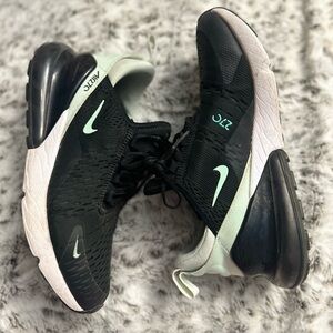 Nike Black and Mint Green Women's Sneakers